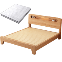 铭羽洋实木床1.5m+床垫套