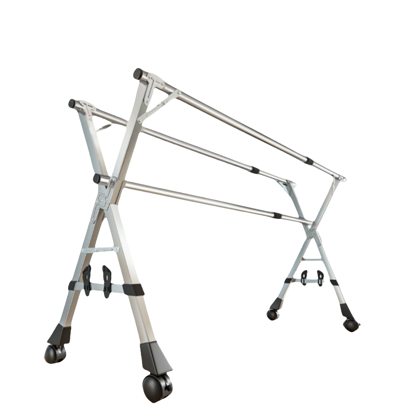 荺炬伸缩晾衣架2米带轮个