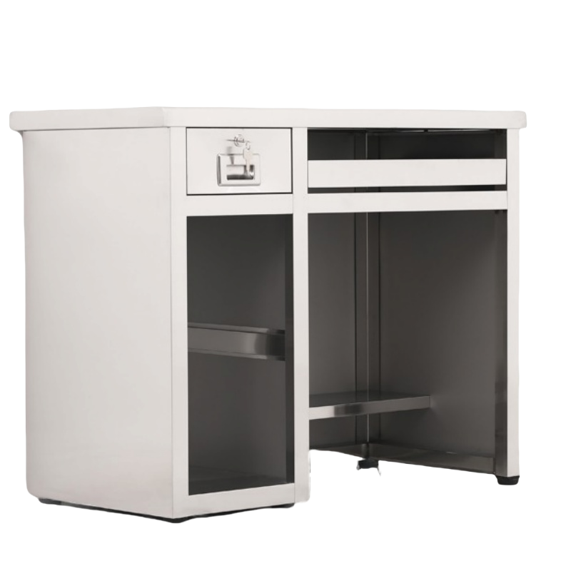 怡卓欧不锈钢办公桌1m左张