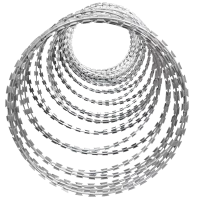 云型巨 刺丝滚笼 刀片刺绳刺丝滚笼拉力刮刀围墙防爬防盗刺 φ50cm 单位: kg