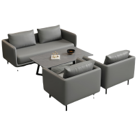 悦兴诚商务沙发128*70*75cm(1+1+2+茶几)套