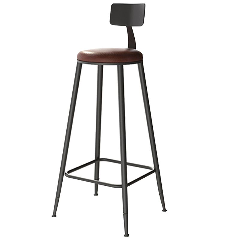 筑亮 吧台椅 99cm棕色皮座 把