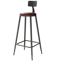筑亮 吧台椅 99cm棕色皮座 把