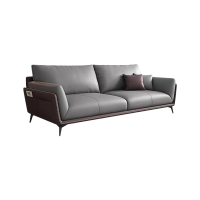 办公沙发茶几组合简约现代商务会客休息区接待室办公室小型三人位