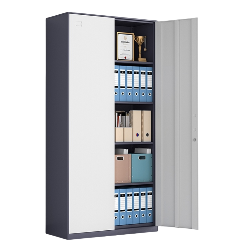 伟樽资料柜灰套白对开门900*400*1850mm台