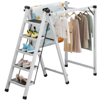 如华福禄服装展示架不锈钢吊顶架悬挂女装婚纱钢丝绳吊挂橱窗可调节挂衣杆衣架