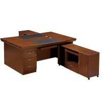 筑亮 办公桌 1.6m双+2副柜 套