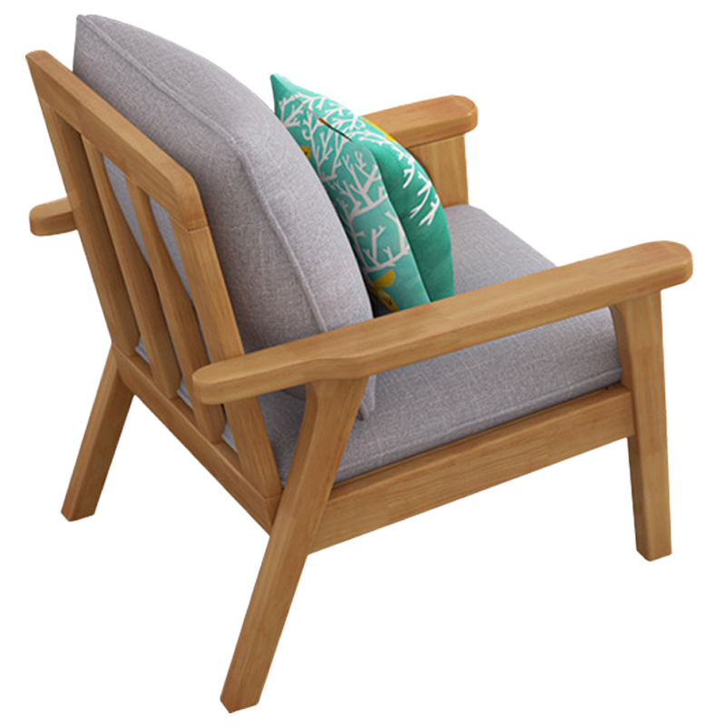 班龙实木沙发单人位80cm张