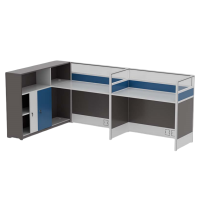 桃锦堂屏风工位双人+椅套