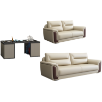 悦兴诚办公沙发组合203*85*92cm(2+3+功夫茶几)套