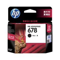 惠普(HP)CZ107AA 678 黑色彩墨盒(适用Deskjet 1018 1518 2515 2548 2648)