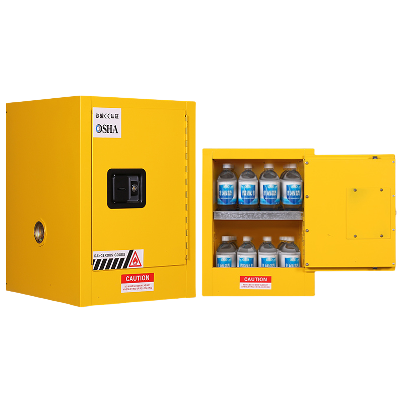 伟樽化学品存放柜12加仑黄色590*460*890mm台