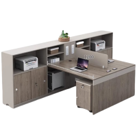 烁恒 简易办公桌 1.7m双人位+柜 套