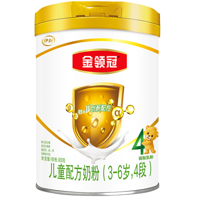 伊利(YILI)金领冠 儿童配方奶粉900g罐装 金领冠4段罐装(新旧包装随机发货)