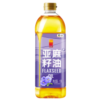 悦润亚麻籽油中粮无苦味富含亚麻酸非转基因一级压榨礼盒装1L*2