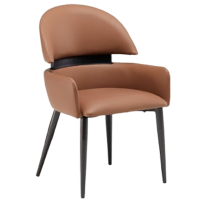 如华福禄意式餐椅轻奢高级感极简客厅岛台餐桌椅北欧椅子家用