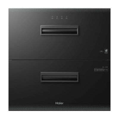 海尔(Haier)嵌入式115升消毒柜家用碗柜厨房小型碗筷光波巴氏纯物理消毒消烘存一体48h长效抑菌 12LCS