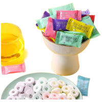 望漫 无糖励志薄荷糖混合果味学生印字奖励糖果清新口气招待压片圈圈糖 混合口味约420颗 袋装500g