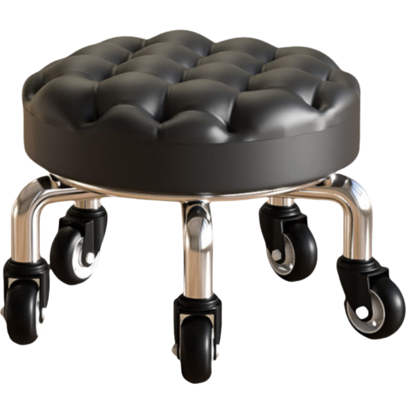 铭思达矮凳带滑轮个