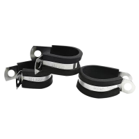 嘉众忆 不锈钢连胶条喉箍 R型管夹电缆夹 16mm JZY-R16 个