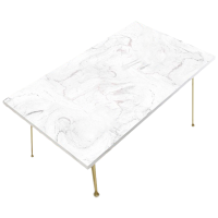 昕蓝梦 大理石纹餐桌布防水防油加厚防滑pu皮革桌垫 80*120cm 块