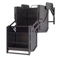 如华福禄吊柜升降下拉篮高柜冰箱顶柜调料零食拉篮厨房橱柜伸缩收纳置物架