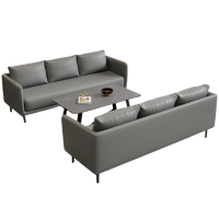 悦兴诚会议沙发180*70*75cm(3+3+茶几)套