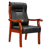 曌梵会议椅木质把