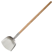 不锈钢长炒菜铲 304材质 21cm+80cm 木杆/把