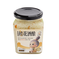 米婆婆冷藏版桂花酒酿400gx2瓶糯米发酵甜酒酿醪糟孝感米酒