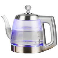 某底部上水电热水壶配件自动上水玻璃烧水单壶煮茶壶锅零配_底进水黑色带蓝光