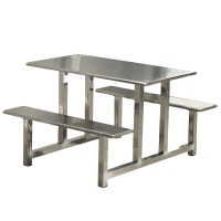 芙瑞塔不锈钢桌椅四人位套