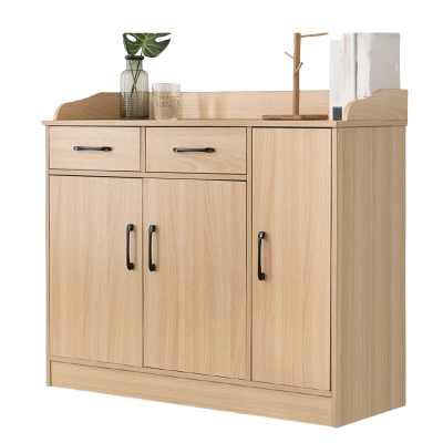 宜掌柜储物收纳柜1米三门双抽个