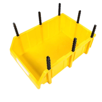 亮刃 斜口零件盒 黄色 510*355*185MM加厚 个
