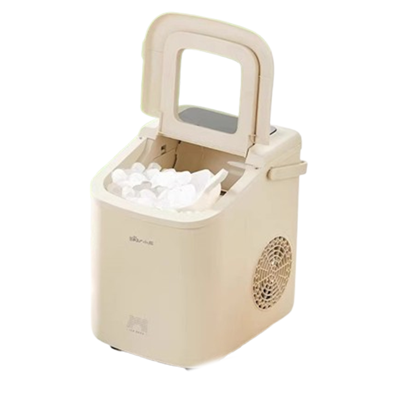 小熊(bear)家用制冰机宿舍学生小型冰块冷柜机奶茶店商用出冰造冰机_蓝色