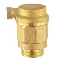 嘉众忆 黄铜平口排气阀 8*4 全铜采暖供热自动排气放气泄气阀门DN25 JZY-DN25 个