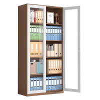 伟樽档案柜咖套白通玻门900*400*1850mm台