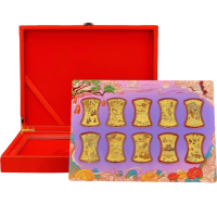 和发珠宝 黄金条金砖十全十美纯金足金999生日送女友老婆生日礼物 十全十美[礼盒装