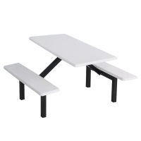 合祥源 连体餐桌椅组合 1100*600*750mm QX-CZ06 单位:张