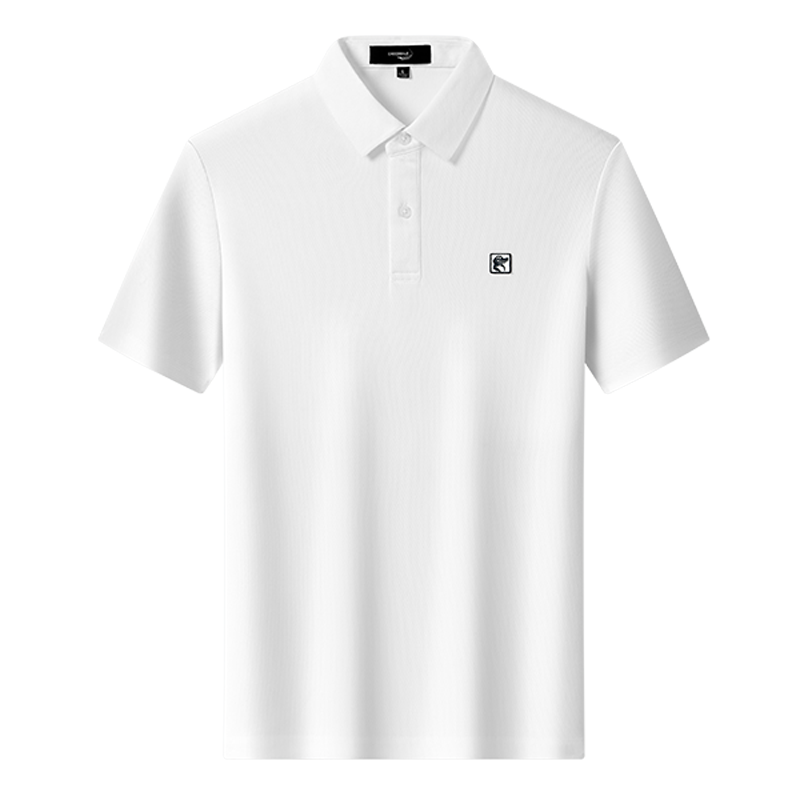 鳄鱼恤CROCODILE 男士透气刺绣凉感舒适短袖商务polo衫