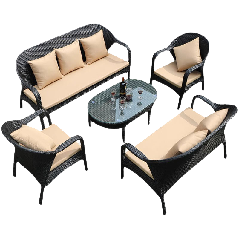 苏宁 金菲罗格 办公家具休闲户外藤编沙发