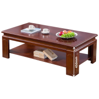 锦北 茶几客厅双层长几短几小户型边桌沙发边茶几喝茶桌子 B款长几