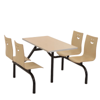 鑫龙悦连体餐桌黑架张