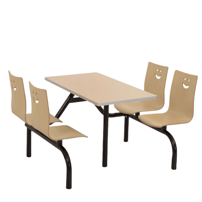 鑫龙悦连体餐桌黑架张