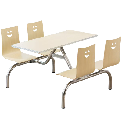 鑫龙悦连体餐桌四人张