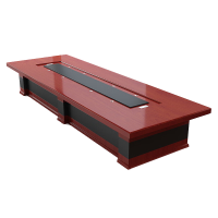 信京油漆贴木皮会议桌长条桌大型会议室6米含20椅定制款