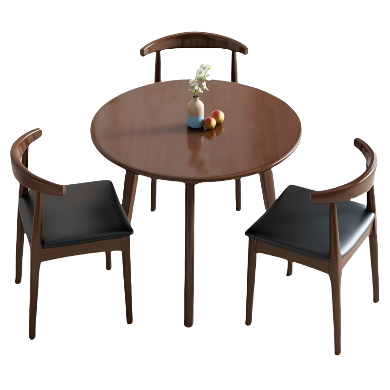 乐琪艺 洽谈桌 1桌3椅 1.2m(胡桃色)套