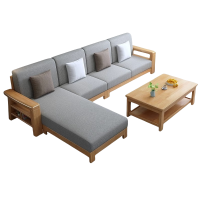 豫龙都会客沙发+茶几四人位套