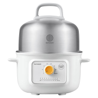 北鼎电蒸锅1.5L小电锅304不锈钢多功能锅蒸煮雪地白G32