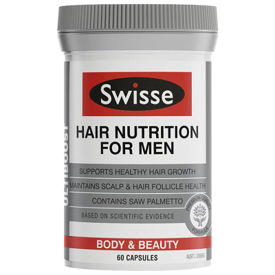 Swisse男士头发营养胶囊60粒/瓶装 澳洲原装进口 复合维生素
